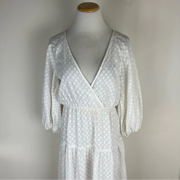 Free People Like Air Midi Dress in White Powder Size XS - Picture 8 of 10